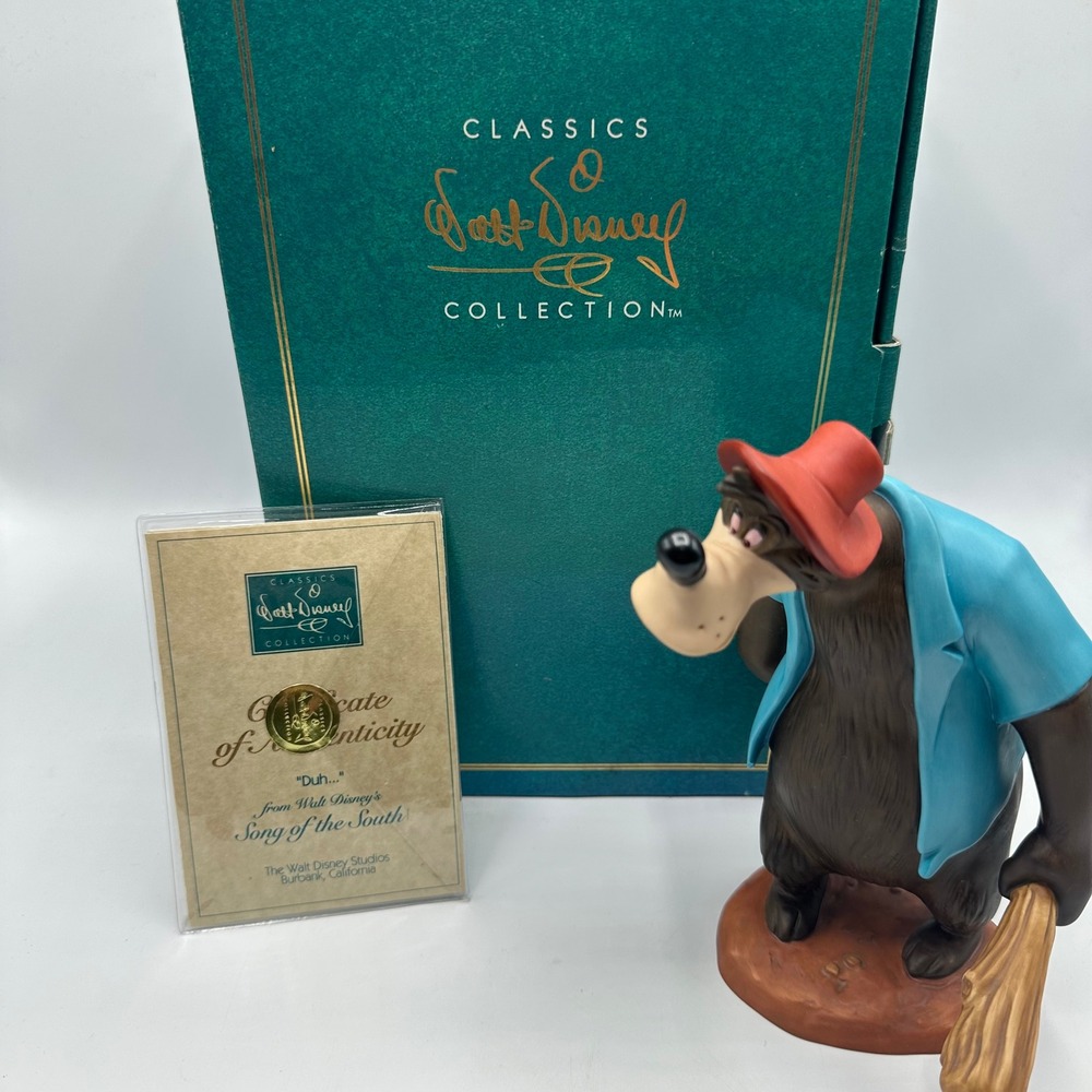 WDCC Disney Song of the South Duh... Brer Bear 50th Anniversary Figurine Box COA